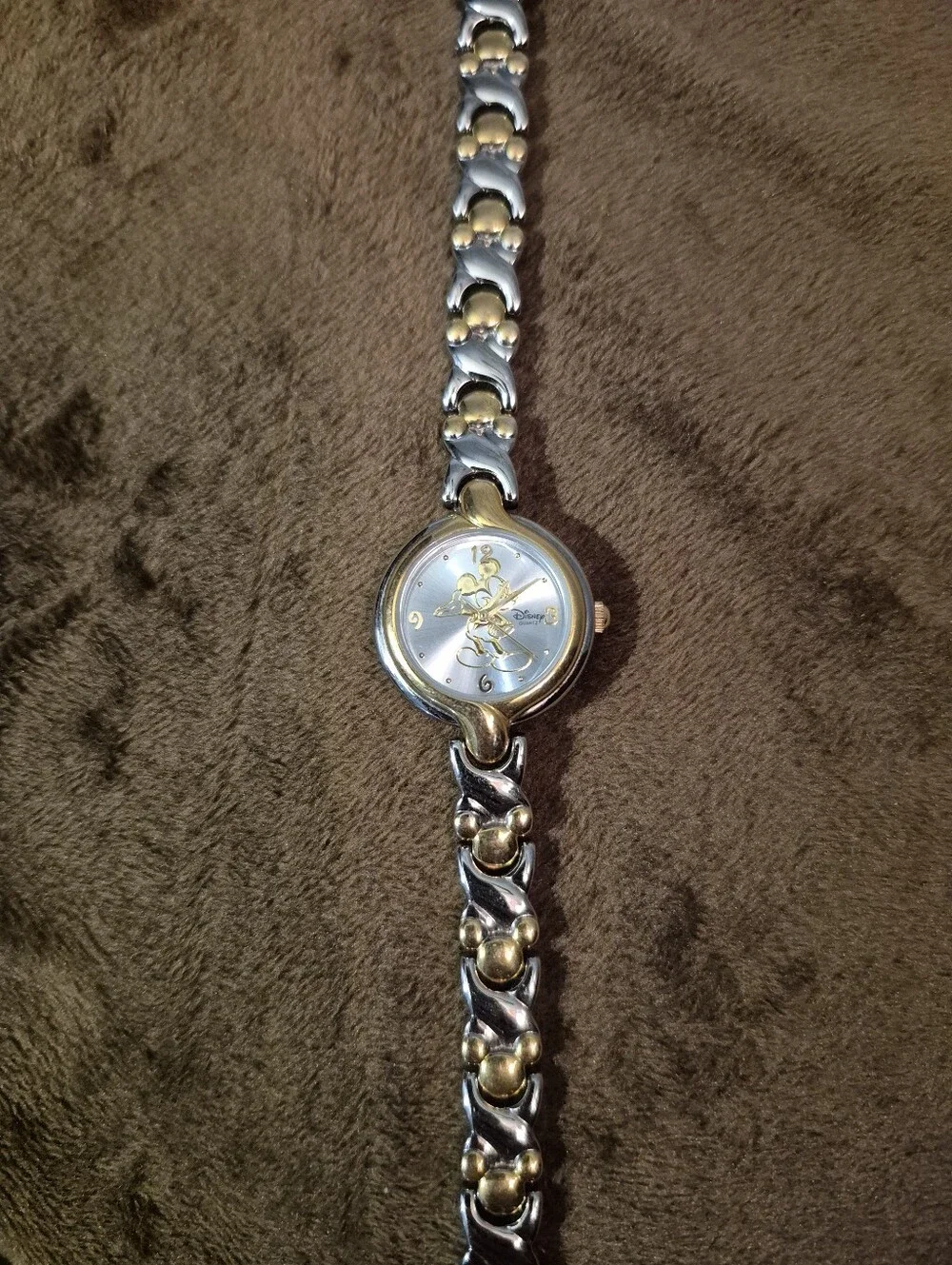 Vintage Disney Two-Tone Gold & Silver Women's Dress Watch